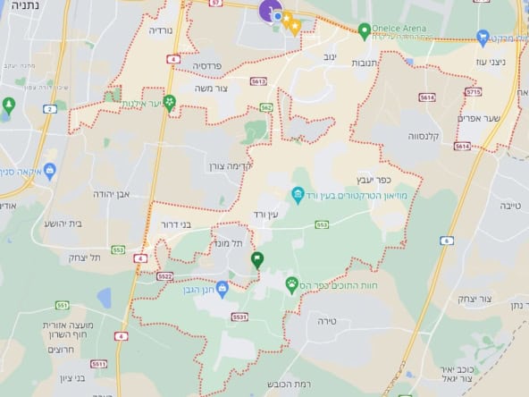 מועצה אזורית לב השרון ישובי מועצה אזורית לב השרון